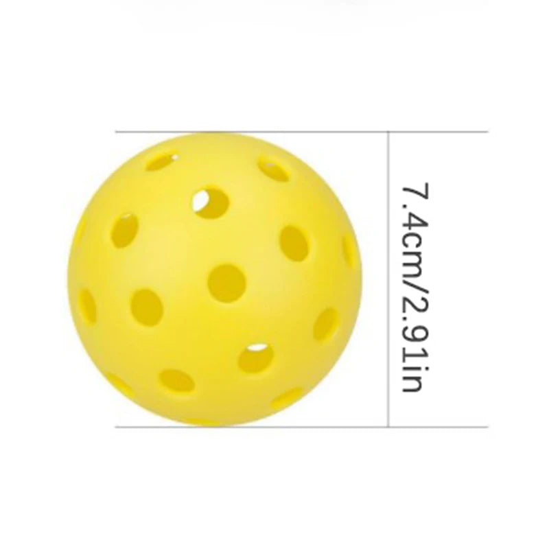 5pcs Durable Outdoor Pickleball Balls 40 Holes Training Pickleball Accessories 74mm Standard Pickle Balls For Competition